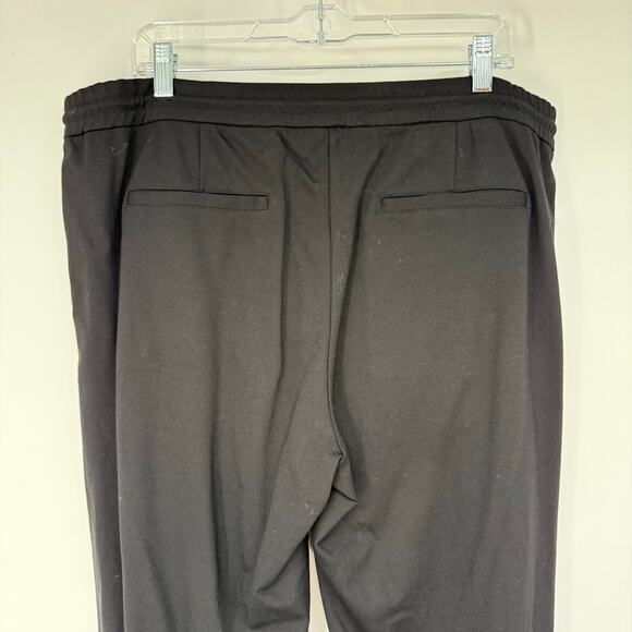 Patrick Assaraf Stretch Drawstring Pants Mens Sz XL Black Smart Casual Pockets - Picture 4 of 9